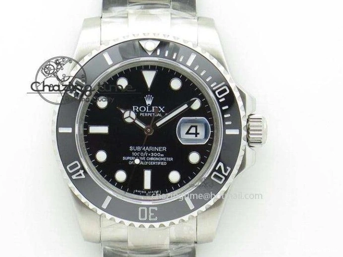 0301 GoAnywhere Submariner 114060 No Date Black Ceramic 904L Steel Clean Factory 1:1 Best Edition on SS Bracelet VS 1872